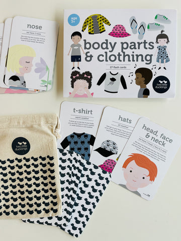 Body Parts & Clothing Flash Cards
