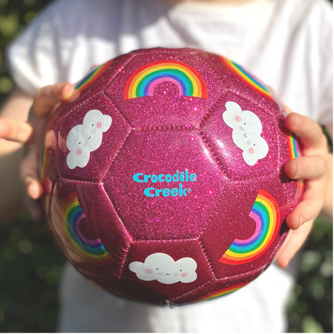 Rainbow Glitter Soccer Ball (size 3)
