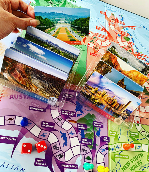 Australia Geography- Board Game  - It's a landmark race game.