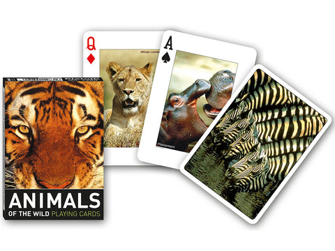 Animals of the Wild Poker Cards