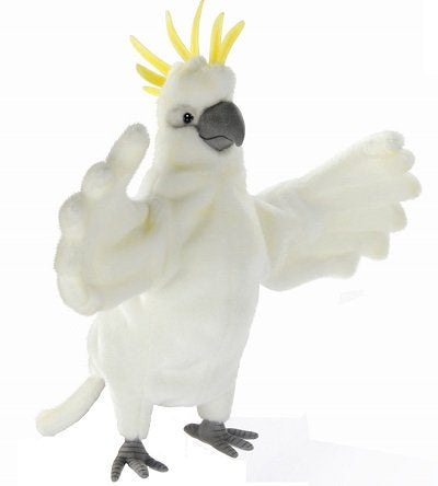 PUPPET COCKATOO 43CM