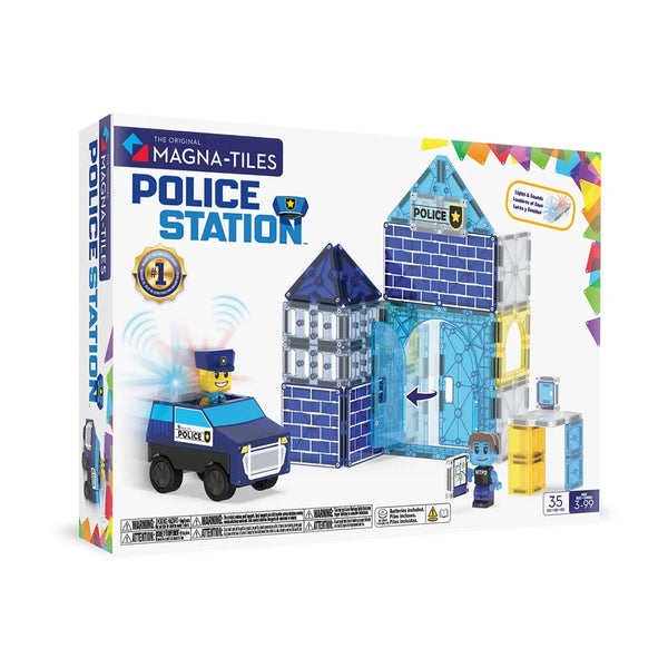 MAGNA-TILES - POLICE STATION - 35 PIECE - PRE ORDER