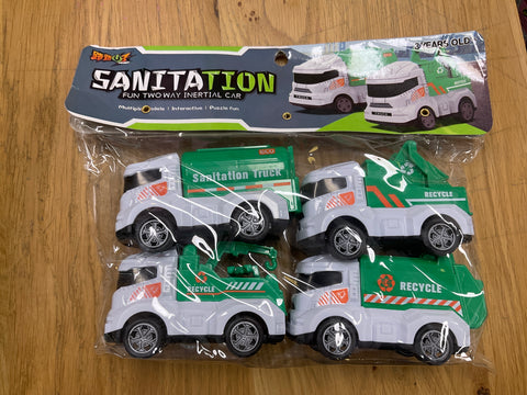 Sanitation Trucks 4 set