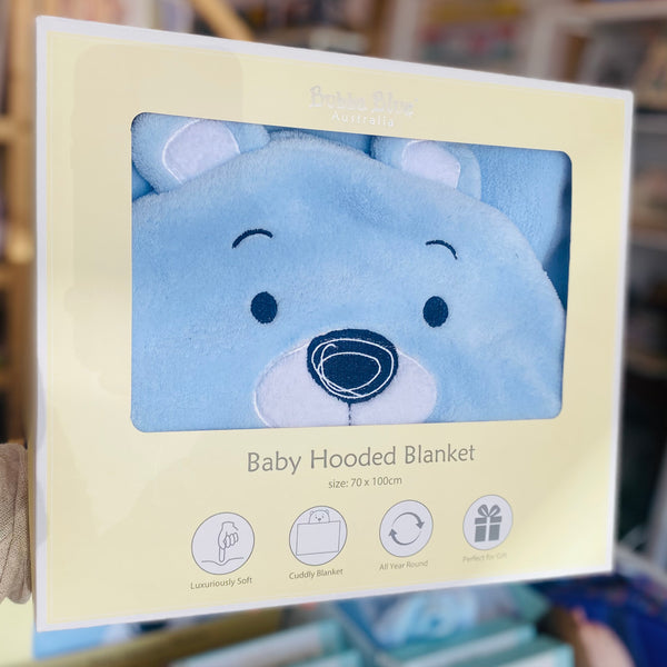 Baby Hooded Blanket - Bubba Blue