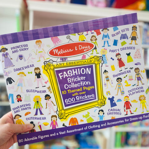 Fashion Sticker Collection 10 Themed Pages with over 600 Stickers - Melissa & Doug