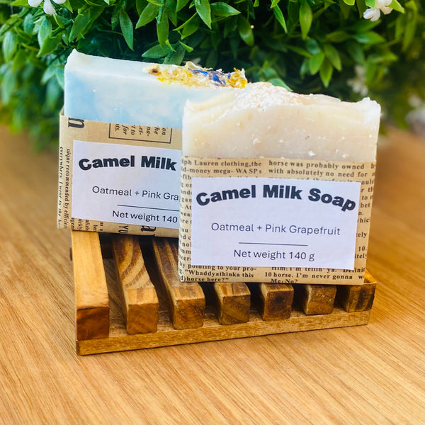 Long & Evie Mei - Oatmeal & Pink Grapefruit Camel Milk Soap 140g