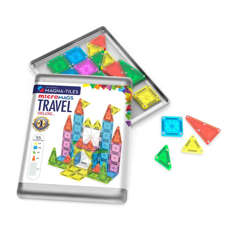 MAGNA-TILES - MICROMAGS TRAVEL SET DELUXE - 55 PIECE - PRE ORDER