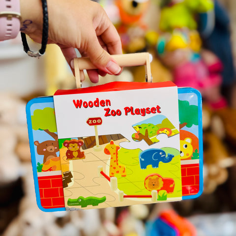 Wooden Zoo Playset - Kaper Kids