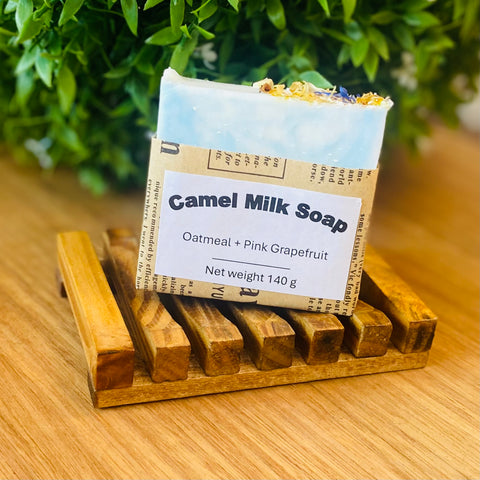 Long & Evie Mei - Oatmeal & Pink Grapefruit Camel Milk Soap 140g