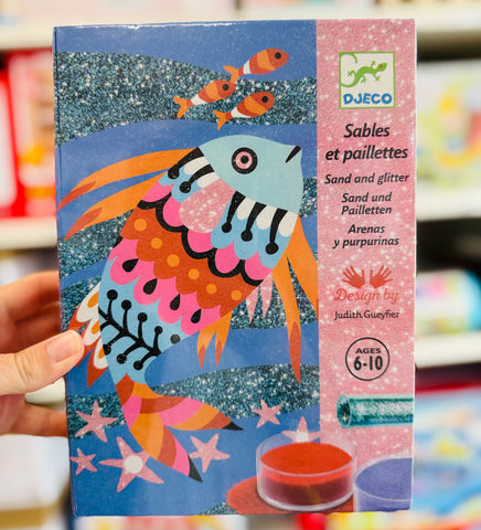 Djeco - Sand & Glitter. Fish Rainbows