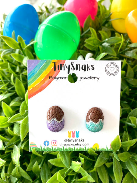Tiny Snaks - Easter Chocolate Eggs Earrings