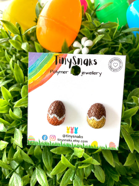 Tiny Snaks - Easter Chocolate Eggs Earrings