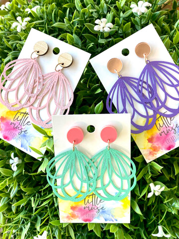 Little Muse Creations - Loopy Metal Dangle Studs