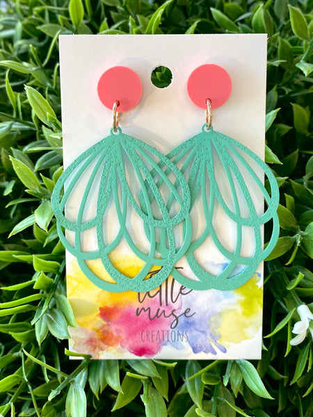 Little Muse Creations - Loopy Metal Dangle Studs