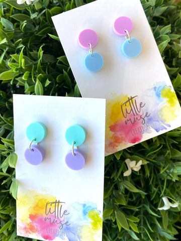 Little Muse Creations - Candy Acrylic Dangle Studs