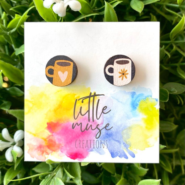 Little Muse Creations - Bamboo Studs