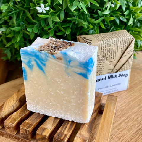 Long & Evie Mei -  Sea Salt & Lavender Camel Milk Soap 140g
