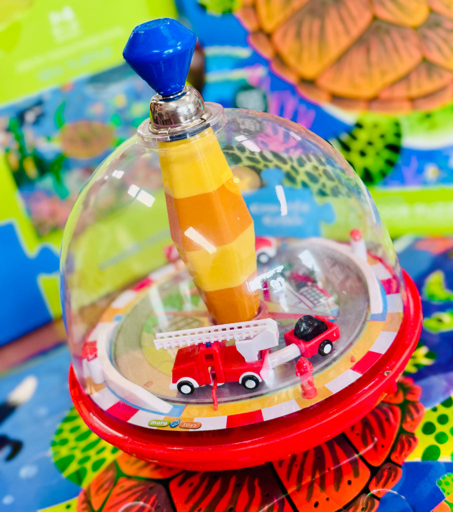 Fire Brigade - Spinning Top - Maro Toys