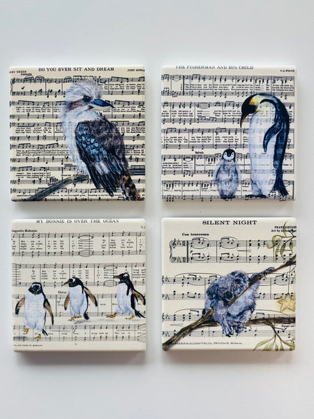 Art by Meredith- Set of 4 Coasters - boxed