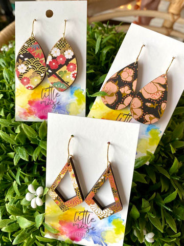 Little Muse Creations - Bamboo Dangle earrings
