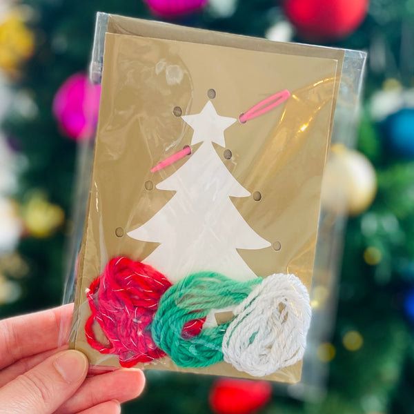 Christmas Tree Sewing Cards