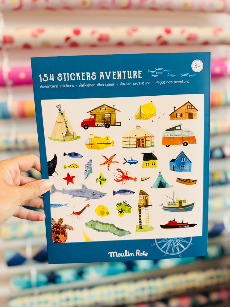154 Stickers Aventure - Moulin Roty (JG)