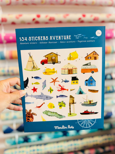 154 Stickers Aventure - Moulin Roty (JG)