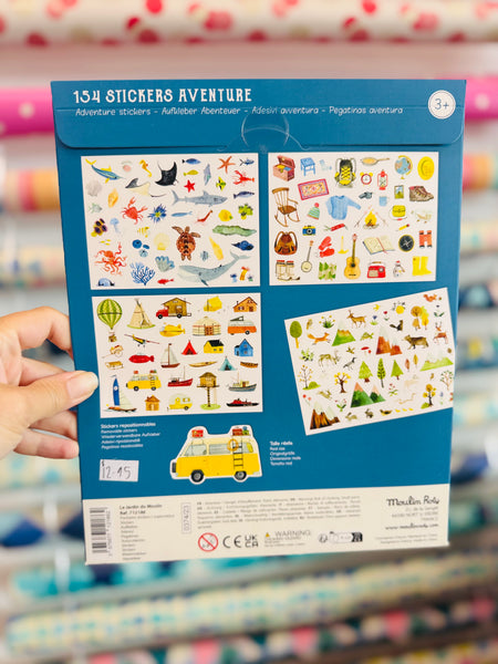 154 Stickers Aventure - Moulin Roty (JG)