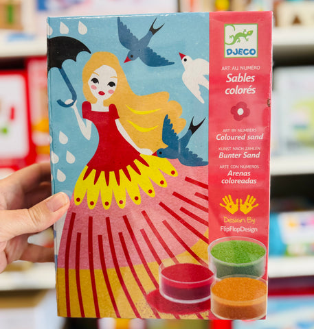 Djeco - Coloured Sand. Art by Numbers. Girls Day Out.