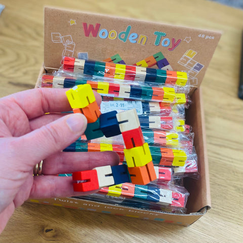 Wooden Twist & Lock Blocks - Kaper Kidz