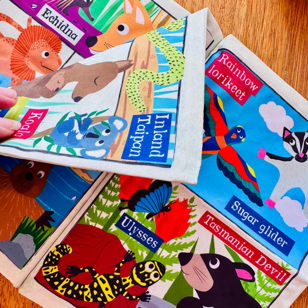 Nursery Times Crinkly Newspaper - A-Z Aussie Animals