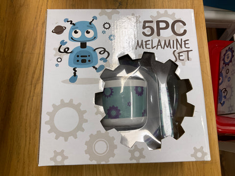 5 pc melamine set - robot