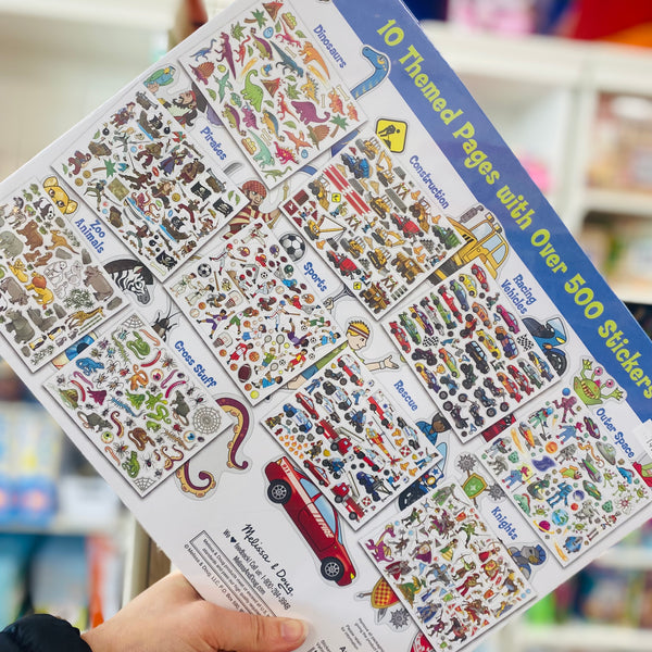 Sticker Collection 10 Themed Pages Over 500 Stickers - Melissa & Doug