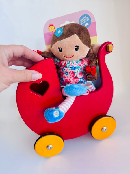 Moover Mini Dolls Pram - Red