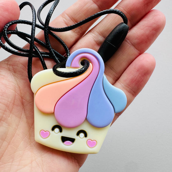 Cupcake Chew Pendant