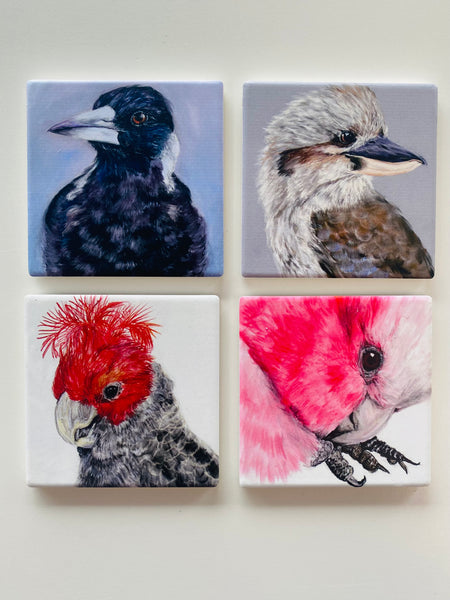 Art by Meredith- Set of 4 Coasters - boxed