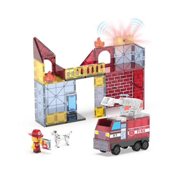 MAGNA-TILES - FIRE STATION - 50 PIECE - PRE ORDER