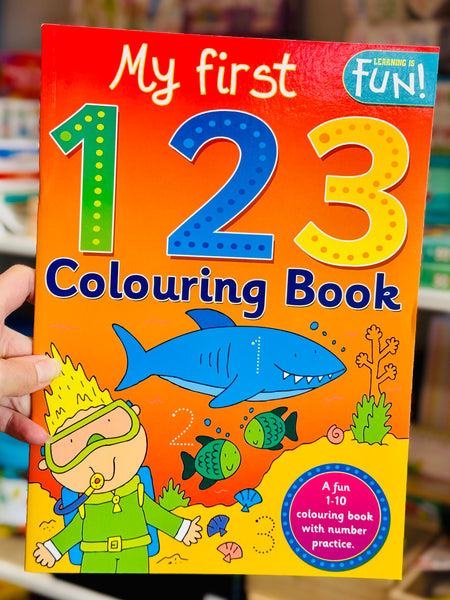 Mr First 123 Colouring Book