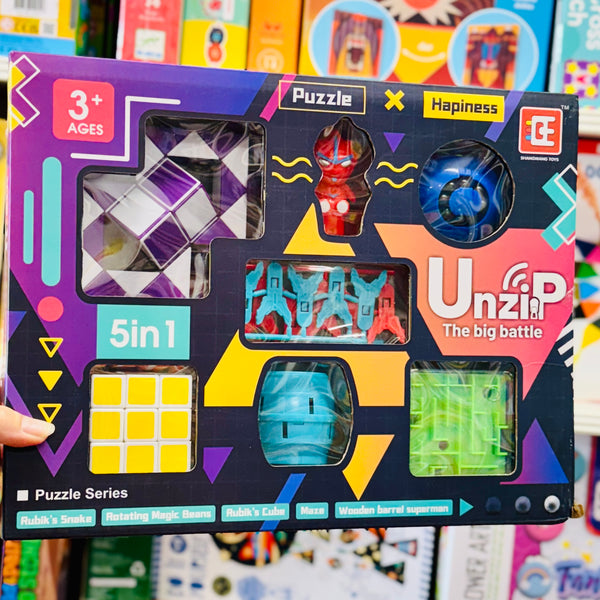 Unzip the Big Battle Puzzle Kit