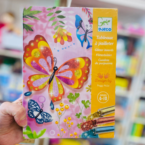 Djeco- Butterflies. Glitter Picture. Boards