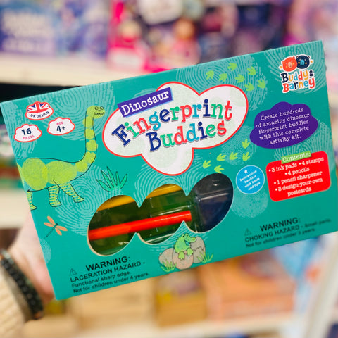 Dinosaur Fingerprint Buddies - Buddy Barney