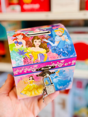 Lockable Money Chest - Pink Poppy