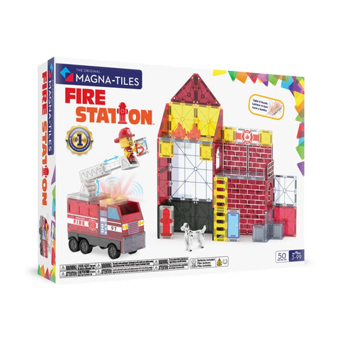 MAGNA-TILES - FIRE STATION - 50 PIECE - PRE ORDER