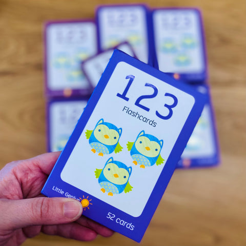 123 Flashcards - little genius Lake Press
