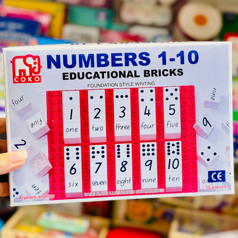 Numbers 1-10 Education Bricks - Coko