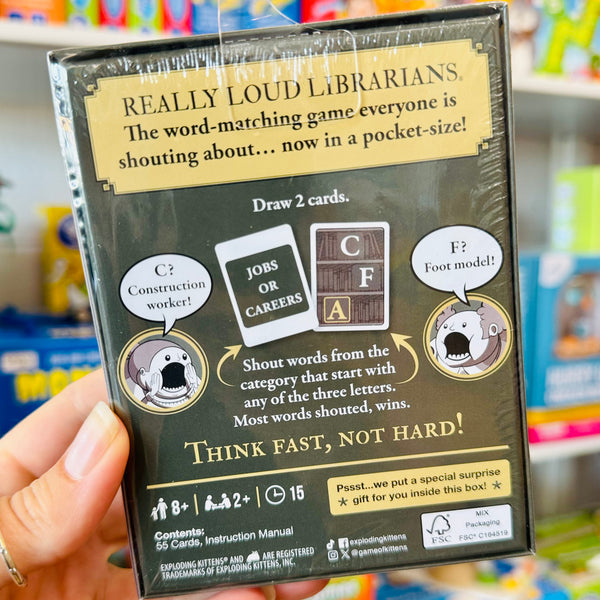 Grab & Game - Really Loud Librarians (by Exploding Kittens)