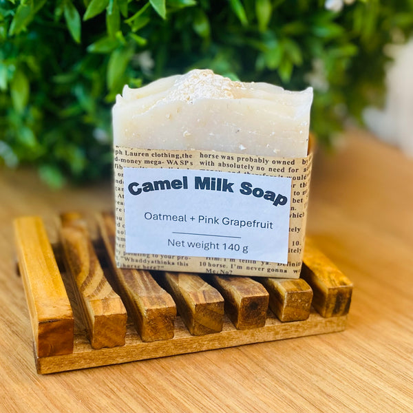 Long & Evie Mei - Oatmeal & Pink Grapefruit Camel Milk Soap 140g