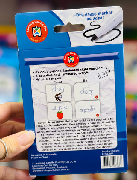 Write & Wipe Flash Cards - Sight Words