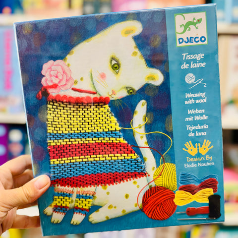 Djeco - Weaving with Wool- Wooly Jumper Cat