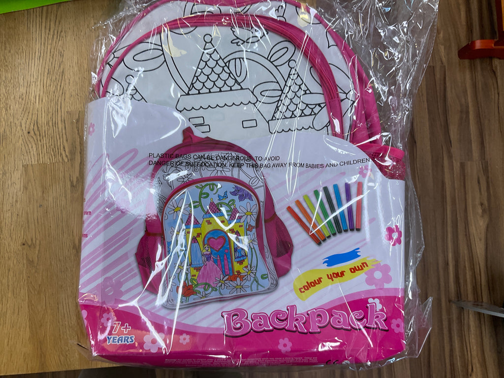 Colour your own backpack
